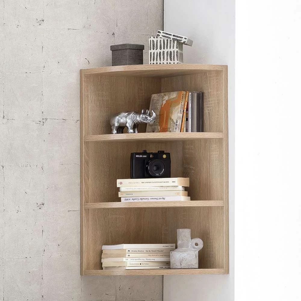 Holzdekor Hängeregal Für Die Ecke - Estateas 2 Holzdekor Hängeregal Für Die Ecke - Estateas – Bild 2