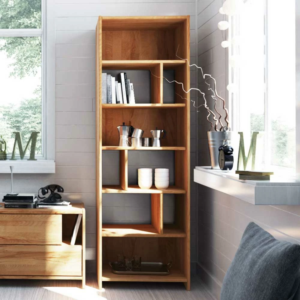 Holzregal Salomonia Aus Kernbuche Massivholz 1 Holzregal Salomonia Aus Kernbuche Massivholz