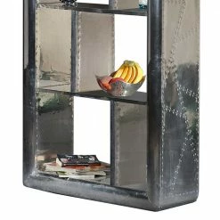 Industry Design Regal Mit Alu Oberfläche - Pilot 5 Industry Design Regal Mit Alu Oberfläche - Pilot -Gosy-shop industry design regal mit alu oberflaeche 90x180x30 cm pilot 02