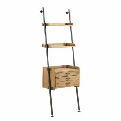 Industry Style Leiterregal Melionas Mit Zwei Schubladen