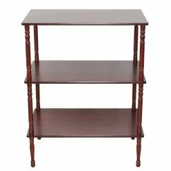 Klassisches Regal In Kirschbaumfarben - Abrahams -Gosy-shop klassisches regal in kirschbaumfarben aus gummibaum mdf abrahams 01