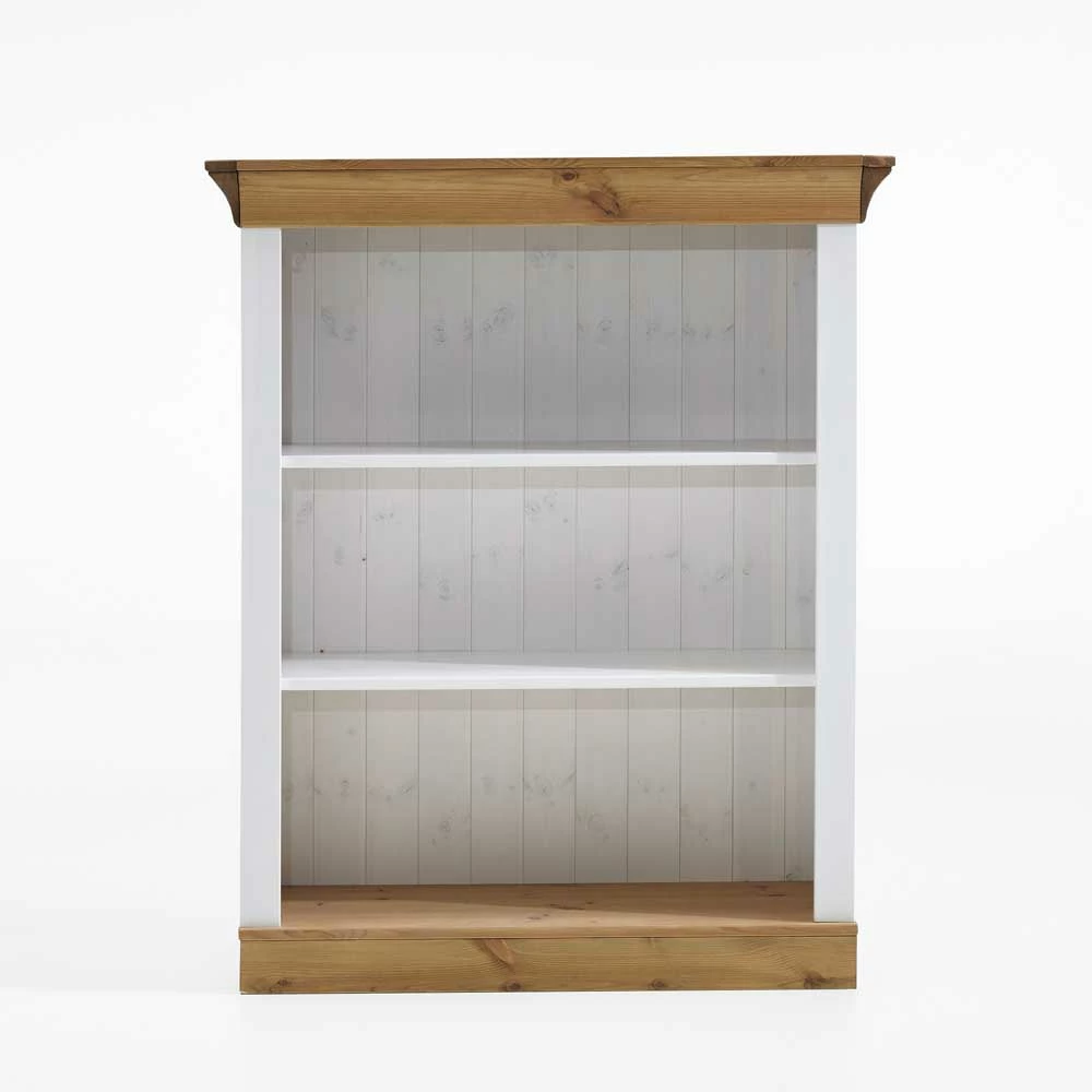 Landhaus Standregal Sibiuta In Weiß Laugenfarben 3 Landhaus Standregal Sibiuta In Weiß Laugenfarben – Bild 3