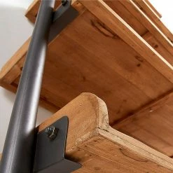 Leiter Regal Melionas Im Industrie Design 200cm Hoch -Gosy-shop leiter regal industrie design 200cm hoch mit fuenf boeden massivholz tanne und eisen melionas 04