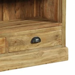 Massivholz Bücherregal Trevisio Aus Teak -Gosy-shop massivholz buecherregal teak landhaus trevisio 03