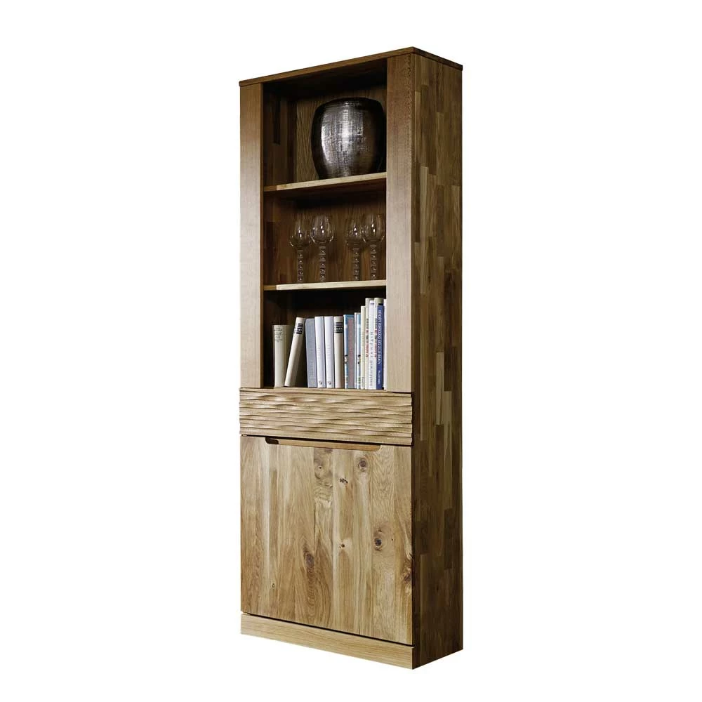 Massivholz Bücherregal Natrius Aus Wildeiche Geölt 1 Massivholz Bücherregal Natrius Aus Wildeiche Geölt