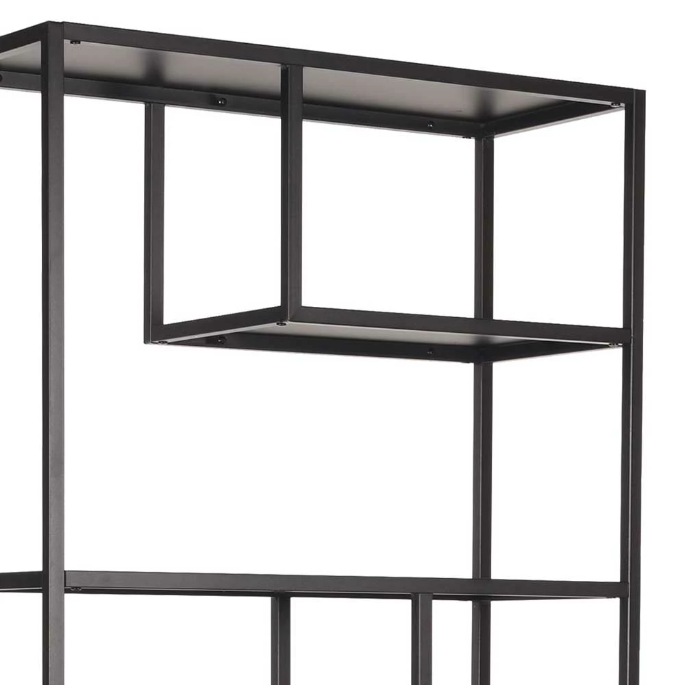 Metall Loft Design Regal In Schwarz - Vician 4 Metall Loft Design Regal In Schwarz - Vician – Bild 4