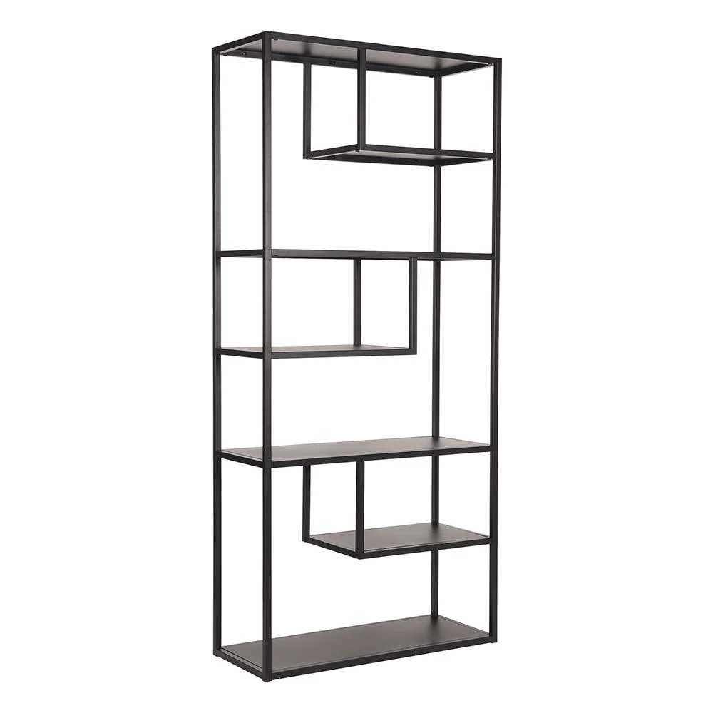 Metall Loft Design Regal In Schwarz - Vician 1 Metall Loft Design Regal In Schwarz - Vician