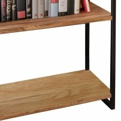 Modernes Wildeiche Regal Mit Stahlgerüst - Sluganov 11 Modernes Wildeiche Regal Mit Stahlgerüst - Sluganov -Gosy-shop modernes wildeiche regal mit stahlgeruest in schwarz sluganov 05