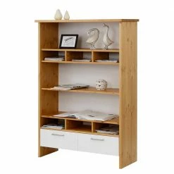 Ordnungshelfer Regal In Weiß & Honig - Enjes