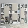 Praktisches Stauraum Regal 296 Cm Breit - Cironna -Gosy-shop praktisches stauraum regal 296 cm breit in weiss mit beige cironna 01