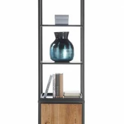 Quadratisches Industrial Regal Mit Vier Fächern - Rajesvan -Gosy-shop quadratisches industrial regal mit vier faechern ohne rueckwand einem tuerfach rajesvan 05