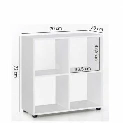 Quadratisches Regal Evillas In Weiß -Gosy-shop quadratisches regal in weiss evillas 03