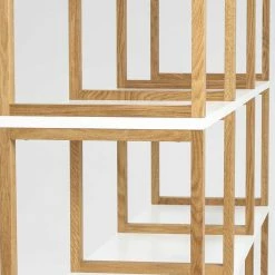 Raumteiler Grandess In Weiß Eiche -Gosy-shop raumteiler weiss eiche mit faechern grandess 04