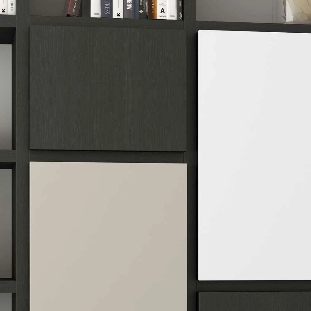 Rechteckige Regalwand In Dunkelbraun - Jansonna 3 Rechteckige Regalwand In Dunkelbraun - Jansonna – Bild 3