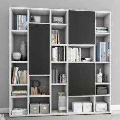 Regal Mit Hochglanz Korpus Weiß - Aragona