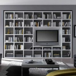 Regalwand Für Fernseher Vappo In Weiß