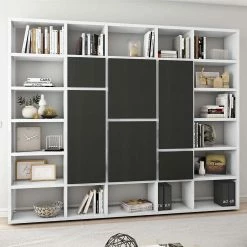 Regalwand Syanta In Weiß-Braun