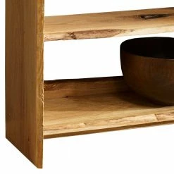 Rustikales Holzregal Mit Vier Fächern - Avidora -Gosy-shop rustikales holzregal mit vier faechern aus eiche massivholz avidora 03