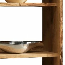 Rustikales Holzregal Mit Vier Fächern - Avidora -Gosy-shop rustikales holzregal mit vier faechern aus eiche massivholz avidora 04