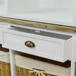 Schrankregal Cultures In Weiß Braun -Gosy-shop schrankregal weiss braun landhausstil cultures 05