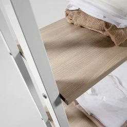 Skandi Leiterregal In Natur & Weiß - Enzetra -Gosy-shop skandi leiterregal in natur weiss 56x172x32 cm enzetra 02