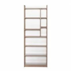 Standregal In Sonoma-Eiche & Weiß - Matca -Gosy-shop standregal in sonoma eiche weiss mit zehn faechern matca 03