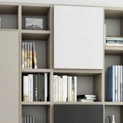 Stauraum Standregal In Beige - Pierega -Gosy-shop stauraum standregal in beige mit 3 schrankfaechern pierega 03