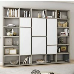 Tolle Regalwand Karimo In Weiß Und Beige