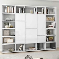 Wandregal Lutz In Weiß Hochglanz