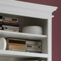 Weißer Bücherschrank Mit 5 Fächern Venzeno & 2 Türen 9 Weißer Bücherschrank Mit 5 Fächern Venzeno & 2 Türen -Gosy-shop weisser buecherschrank mit 5 faechern 2 tueren venzeno 03