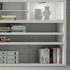 Weißes Bücherregal Alcacina Mit Beleuchtung 5 Weißes Bücherregal Alcacina Mit Beleuchtung -Gosy-shop weisses buecherregal mit beleuchtung alcacina 02