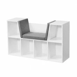 Weißes Flurregal Mit Sitzfläche - Danaha