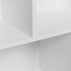 Weißes Regal Mit 4 Fächern 70x70x32 - Tsinaton -Gosy-shop weisses regal mit 4 faechern 70x70x32 stehend oder haengend tsinaton 04