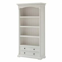 Weißes Standregal Mit 2 Schubladen Riadura Landhaus