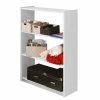 Weißes Standregal Mit Drei Fächern - Julisch -Gosy-shop weisses standregal mit drei faechern aus kiefer 81x112x31 julisch f