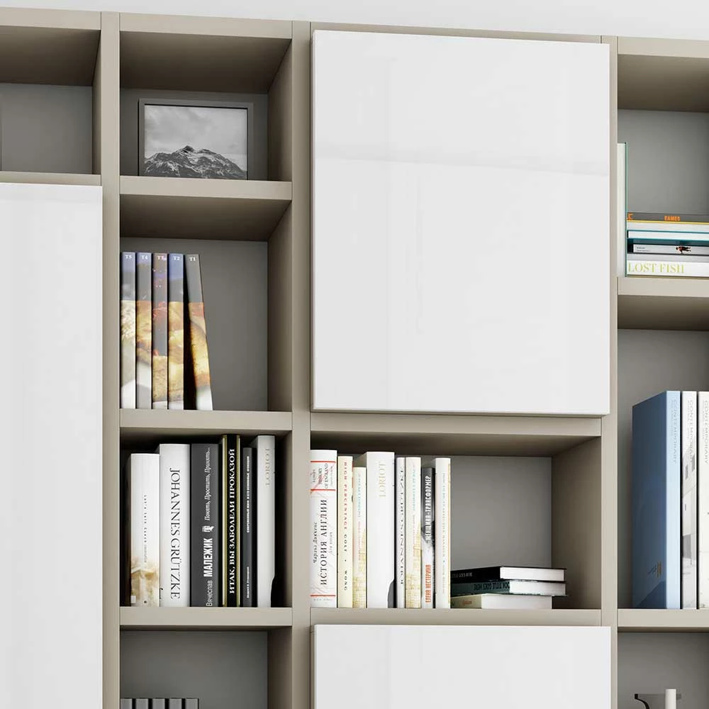 Wohnregal In Mattem Beige - Miclesias 3 Wohnregal In Mattem Beige - Miclesias – Bild 3