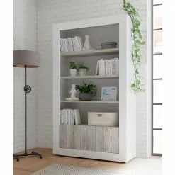 Wohnzimmer Regal Mit Schrankfach - Merenda 7 Wohnzimmer Regal Mit Schrankfach - Merenda -Gosy-shop wohnzimmer regal mit schrankfach 2 tuerig 4 faechern merenda 01