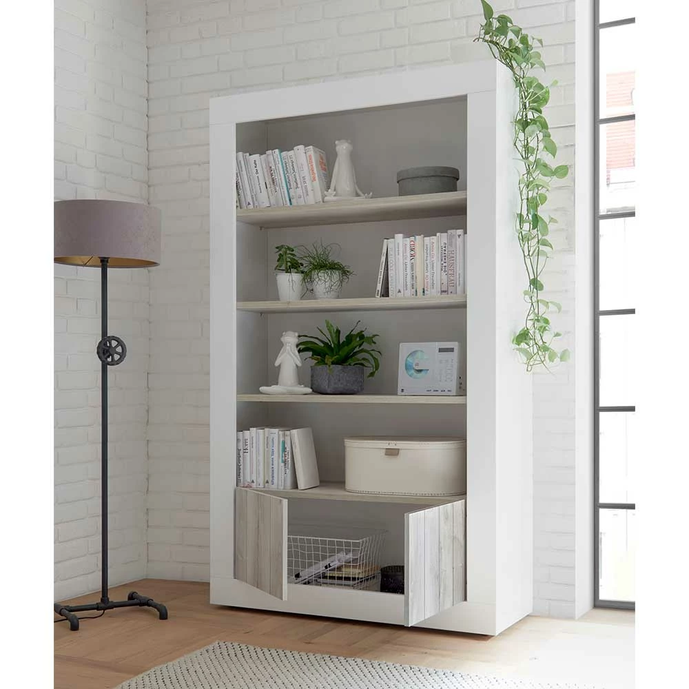 Wohnzimmer Regal Mit Schrankfach - Merenda 4 Wohnzimmer Regal Mit Schrankfach - Merenda – Bild 4